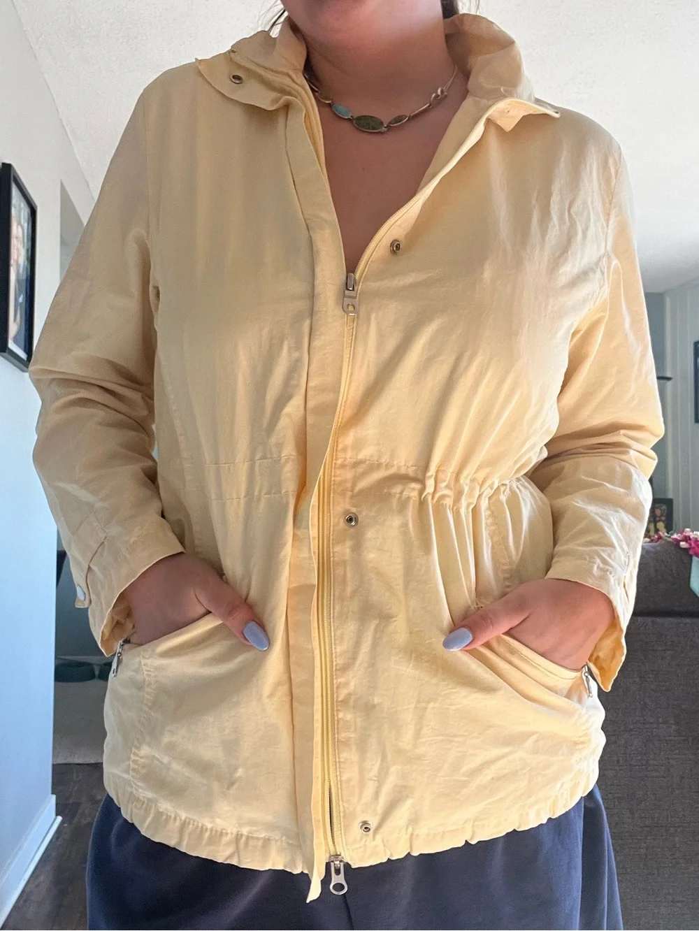 Butter yellow Cherokee windbreaker